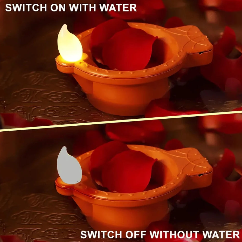 LED Light Water Sensor Diyas Plastic with, Ambient Lights, (Pack of 6/12/18/24)
