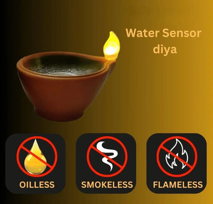 LED Light Water Sensor Diyas Plastic with, Ambient Lights, (Pack of 6/12/18/24)
